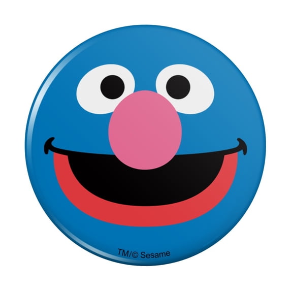 Sesame Street Grover Face Pinback Button Pin