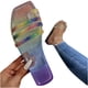 thumbnail image 2 of Moda mujer Rhinestone transparente punta plana gradiente playa zapatos Flip Flop Wmkox8yii  hj789, 2 of 7