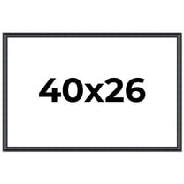40x26 Frame Black Real Wood Picture Frame Width 1.25 inches | Interior Frame Depth 0.5 inches |