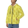 thumbnail image 3 of Goofa Gold Pineapple Pattern Mens Full-zip Hoodie, Zip-up Pullover Hooded Sweatshirt, Kangaroo Pocket Hoodie Ideal for Daily Wear, Travel, and Home-3X-Large, 3 of 5