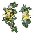 thumbnail image 4 of Rustic Wedding Arch Flower Flower Arrangement Centerpiece Garland Silk Flower Handmade Greenery Hanging Floral Swags for Bedroom window, 4 of 8