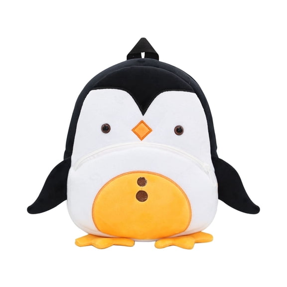 Xfvqtps Backpack Cute Animals Mini Lightweight Portable Cloth Bag Black-Penguin