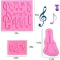 thumbnail image 2 of Lishi Silicone Musical Note Cake Decoration Molds Set of 3, 2 of 5