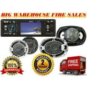 Absolute DMR-360, BLS-6503, BLS-6904 Single Din Car Stereo Bundle<br/>3.5" Car Stereo DVD/CD/MP3/AM/FM Player & 2 Pairs of 6.5" & 6x9 speaker