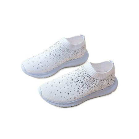 

Lacyhop Women Breathable Slip On Sneakers Gym Sports Running Walking Socks Shoes