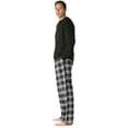 thumbnail image 2 of #FollowMe Pajama Pants Set for Men Sleepwear PJs (Black & White, 3X-Large), 2 of 4