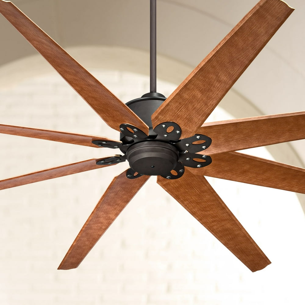 72" Casa Vieja Outdoor Ceiling Fan with Remote Control Large English