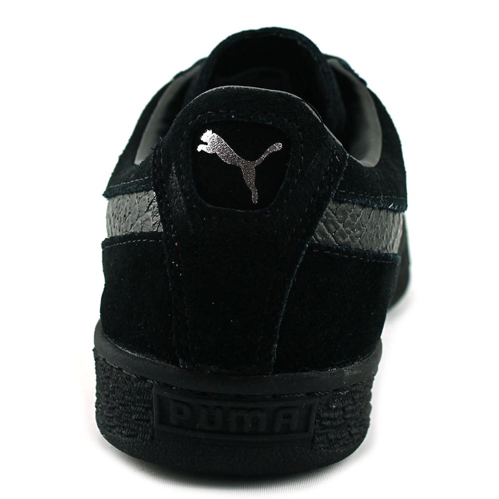PUMA Men's Suede Classic Mono Reptile Fashion Sneaker, Black, 4 D(M) US (Puma Black-puma Silv, 12 D(M) US) - image 2 of 5