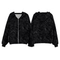 thumbnail image 3 of 2026 New Leopard Print Hoodie Women Oversized Trendy Hooded Pullover Sweatshirt Drop Shoulder Fall Graphic Hoodies(Black,XXL), 3 of 3