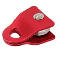 thumbnail image 1 of Outdoor Climbing Pulley, 20KN Portable Semicircle Hanging Point Downhill Side Plate Single Pulley Avoid Friction Blocking  For Rescuing Red, 1 of 8