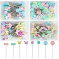 thumbnail image 1 of SSZMDLB under $5 4Pcs Sewing Pins, Sewing Pins, 100 Piece Button Fixing Pins with Colorful Heads, Positioning Needles for DIY Sewing, Craft Projects, Quilting, Embroidery, Easy to See, 1 of 9