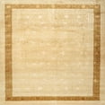 thumbnail image 1 of Ahgly Company Machine Washable Indoor Square Traditional Mustard Yellow Area Rugs, 8' Square, 1 of 7