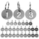 thumbnail image 1 of 30 piezas de etiquetas de identificación numérica, llavero de acero inoxidable, etiquetas numeradas del 1 al 30, etiquetas numeradas de forma redonda, 1 of 2