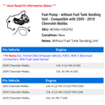 thumbnail image 2 of Fuel Pump - without Fuel Tank Sending Unit - Compatible with 2009 - 2010 Chevy Malibu, 2 of 2