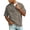 443#Gray, variant on Mens Henley Shirts Short Sleeve Acid Wash Tshirt Vintage Relaxed Fit Washed Distressed Shirt Summer Tops Gray 3XL