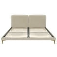 thumbnail image 4 of CosmoLiving by Cosmopolitan Coco Upholstered Bed Frame, King, Ivory Velvet, 4 of 18