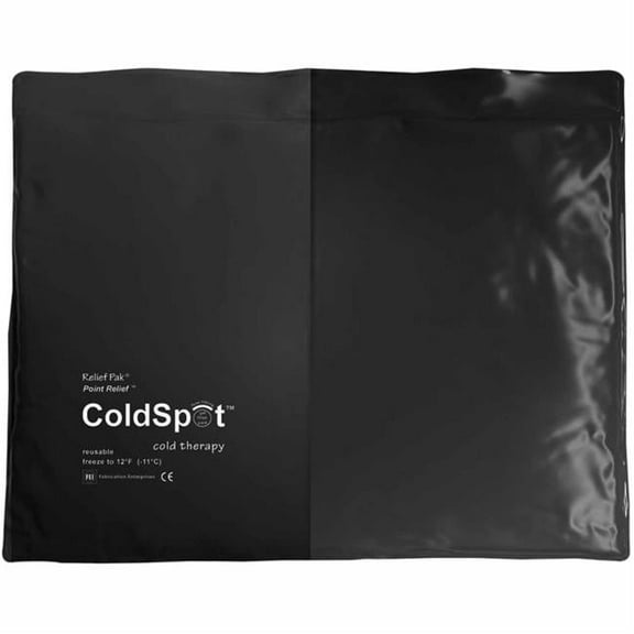 Relief Pak Heavy-Duty Black Urethane Reusable Cold Pack - 11 x 14 in. - 12 per Pack