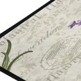 thumbnail image 2 of GZHJMY Kitchen Rugs,Purple Flowers Non Slip Washable Cushioned Carpets Polyester AntiFatigue Comfort Porch Floor Mat Doormat Christmas Decoration, 39"x20", 2 of 7