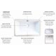 thumbnail image 5 of Lavabo de Baño Elements of Design LB18127 Bajo Encimera Blanco, 5 of 6