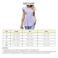 thumbnail image 3 of Mujer Túnica Fluida Tops Cuello Redondo Ojales Tops Sin Mangas Volantes Ajuste Suelto Tira De Cordones Espalda Camisas Casuales, 3 of 8