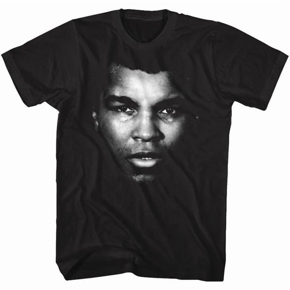 Muhammad Ali Portrait Black Adult T-Shirt
