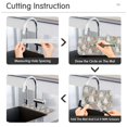 thumbnail image 5 of Yayeee Faucet Mat for Kitchen Sink 30" Diatomite Long Splash Guard Pad, Gray Floral Ghost, 5 of 7