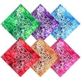 thumbnail image 3 of 6-12 Classic Double Sided Tie Dye Paisley Print Bandana 100% COTTON Handkerchief Head Wrap (Assorted Colors) (12 Pack), 3 of 3