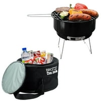 BBQ Croc Cool Portable Charcoal Grill + All-in-One Cooler
