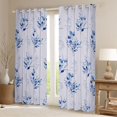 thumbnail image 2 of jejeloiu Ancient Plant Flower Black Out Curtains,Rustic Floral Curtains Pack of 2 (42x63 Each),Purple Blue Bedroom Curtains For Men Women,Luxury Bedroom Decor, 2 of 6