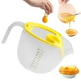 thumbnail image 2 of Less Than 5 Food Storage Filter Measuring Cup Baking Egg Bowl with Built In Filter Plate with Scale Food Large Capacity Heat Egg Liquid Mixing Cup Kitchen Gadget Accessories, 2 of 9