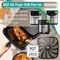 thumbnail image 2 of CNKOO 8QT Air Fryer Grill Plate for Gourmia GAF838 GAF856 GAF826 Air Fryers  9.8''×9.8'' Square Air Fryer Tray Replacement for Gourmia  Nonstick Air Fryer Grill Pan for G, 2 of 7