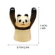 thumbnail image 3 of Adornos de madera con forma de animal para salpicadero | Figuras decorativas de cerdito panda talladas a mano | Decoración realista para coche y hogar | Estantería para escritorio de oficina, 3 of 4