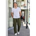 thumbnail image 5 of COOFANDY Men's Cotton Sweatpants Open Bottom Lounge Pants Lightweight Casual Jogger Pants with Pockets, 5 of 6