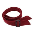 thumbnail image 2 of Cinturón de abrigo de lana para mujer, cinturón informal a la moda para chaqueta de calle Rojo oscuro, 2 of 9