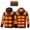 Black, variant on Unisex Men Women Hooded Heated Cotton Jacket, Dual‑Control 21 Heating Zones Plus Size Thickened Electric Heated Coat, USB Rechargeable Thermal Heating Parka