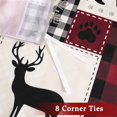 thumbnail image 5 of Christmas Duvet Cover Twin for Kids, Soft Brushed Microfiber Comforter Cover Sets, Reindeer Printed Holiday Theme Bedroom Decorative Bedding (Twin Size, Christmas Plaid Deer), 5 of 7