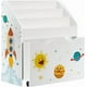 thumbnail image 1 of SONGMICS HOME Estantería de Juguetes, Librería Infantil, con 3 Compartimentos, Caja de Juguetes Móvil, con Ruedas, Multifuncional, para Habitación de los Niños y Sala de Juegos, Blanco, 1 of 6