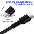 thumbnail image 2 of HAOANO 2PACK USB C iPhone Charger Cables 10ft,Nylon Braided Type C Charger Cable for iPhone USB C Cable 10ft 3A Fast Charging Cable Cords Compatible for iPhone 14/13/12/11 iPad iPod,Black, 2 of 6