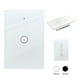 thumbnail image 1 of Interruptor inteligente wifi Sin Neutro con capacitor (1 via) apagadores inteligentes de pared c/ panel táctil, control remoto x App, compatible con Alexa, Google home y Smart life (2.4WiFi) Happy Life Interruptor Inteligente Wifi 1 switch Blanco, 1 of 10