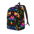 thumbnail image 1 of Saiise Mexican Flower Traditional1 Print Laptop Backpack - Adjustable Shoulder Straps, Water-Resistant, Large Capacity, Stylish Design, Unisex for School, Office, Travel-Medium, 1 of 5
