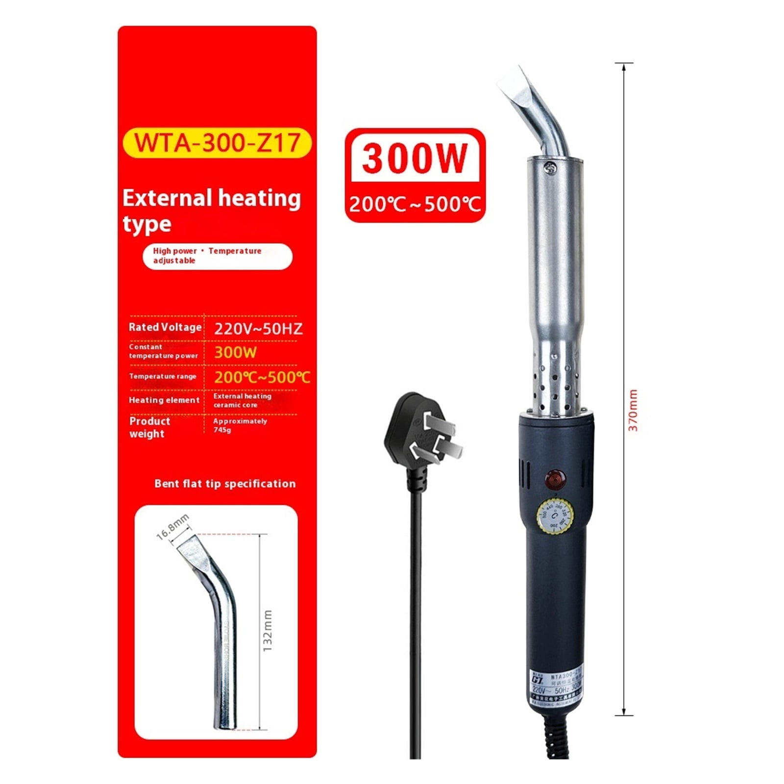 High Power Adjustable Constant Temperature Electric Soldering Iron 1000W Welding Repair Tool Externally Heated Soldering Irons
