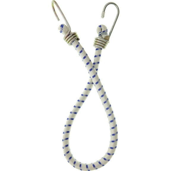 SE BSC25B Elastic Cord with Metal Hooks on Both Ends, 24"