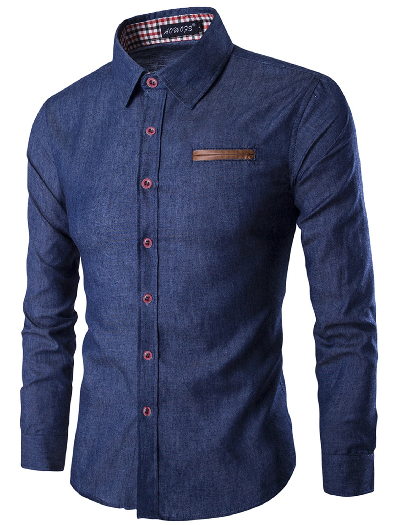 denim work shirts walmart