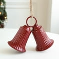 thumbnail image 2 of FastXmas Christmas Red Bells Metal Vintage Hanging Bells Ornaments Decorations with Christmas Tree Pendant Hanging Ornament for Xmas Tree Holiday Fireplace Home Decor, 2 of 6