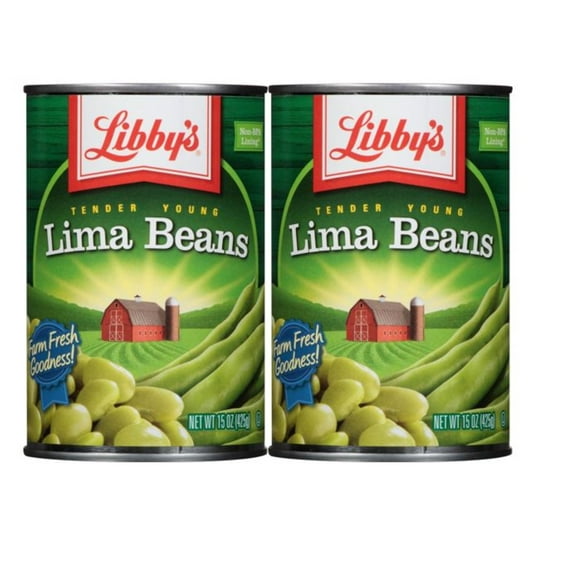 Libby's Lima Beans, 15 oz, Pack of 2