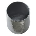 thumbnail image 6 of DecMode Silver Aluminum Metal Wide Hammered Indoor Outdoor Planter, Set of 3 21", 16", 13"H, 6 of 15