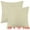 Beige, variant on Unique Bargains 4 Pcs Solid Color Pillowcases Hidden Zipper Pillow Covers Orange 16" x 16"