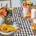 thumbnail image 4 of Orange Blue Pumpkin Table Runner, Autumn Thanksgiving Kitchen Dining Table Decoration for Home Party Decor 13x36 Inches, 4 of 9