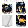 thumbnail image 4 of luoweisi Men's Beach Shorts Quick Dry Swim Trunks with Mesh Lining Cartoon Dinosaur 2XL, 4 of 5