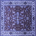 thumbnail image 1 of Ahgly Company Indoor Square Oriental Blue Industrial Area Rugs, 8' Square, 1 of 4